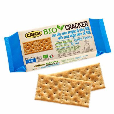 Crackers extra vergine olijfolie zout 2% van Crich, 12x 250 gr